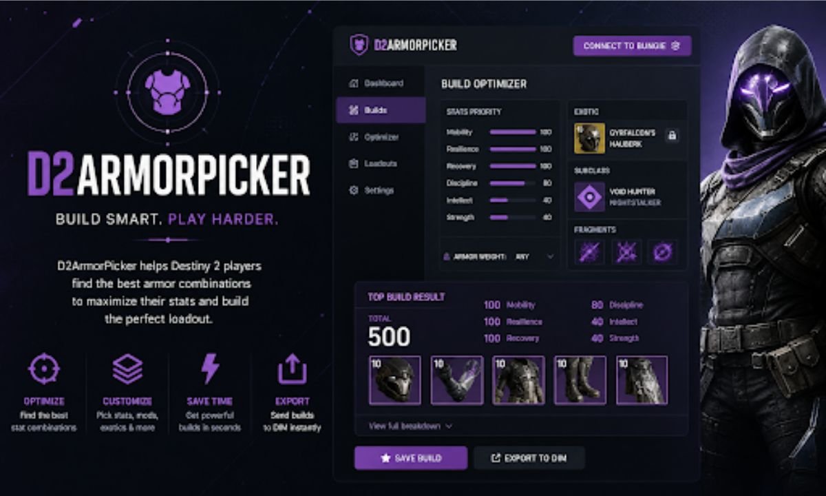 D2ArmorPicker Guide: The Best Tool for Destiny 2 Armor Builds